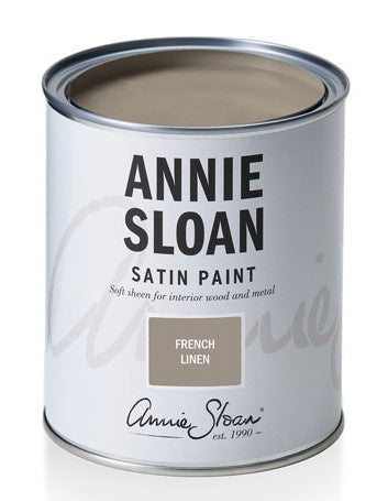 Satin Paint by Annie Sloan French Linen 750ml
