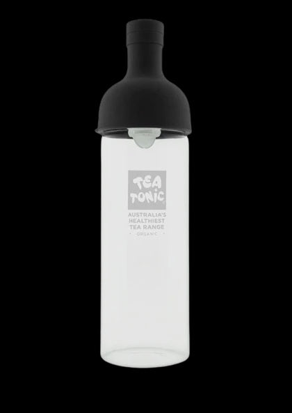 Tea Tonic Glass Tea Brewing Wine Bottle 750ml Black