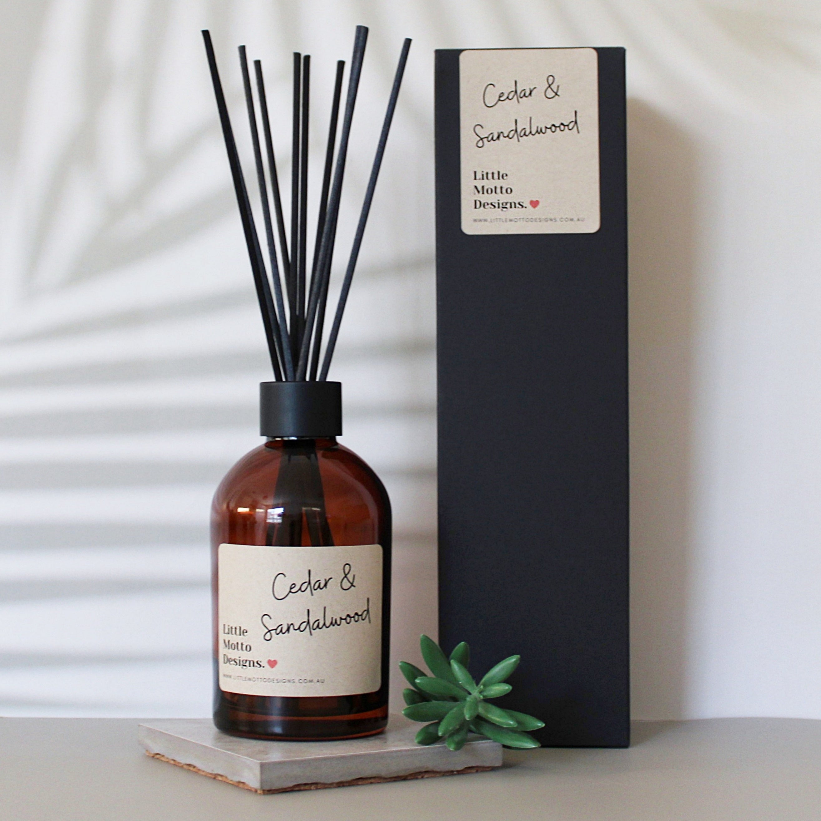 Little Motto Amber Reed Diffuser/ Cedar & Sandalwood