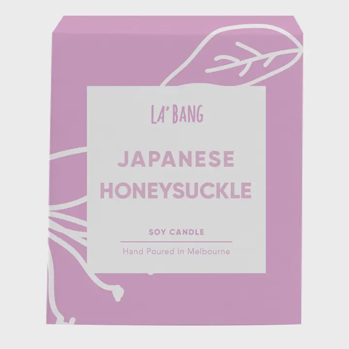 La'Bang Body  Wooden Wick Candle - Japanese Honeysuckle