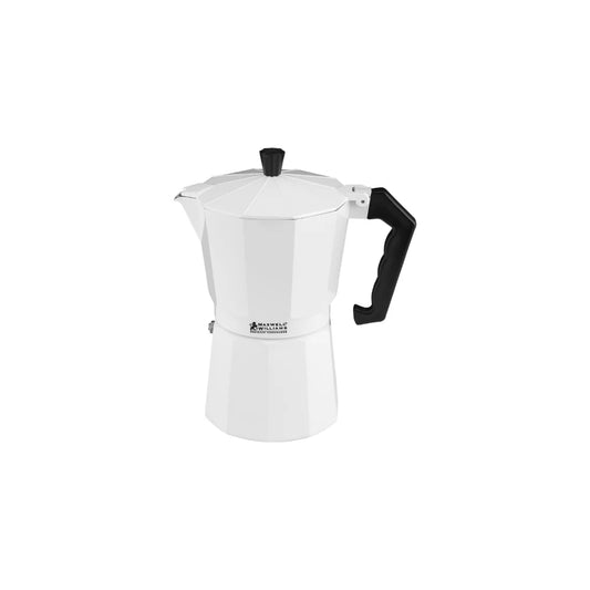 Maxwell and Williams Blend Traditional Stovetop Espresso Maker 6cup White Gift Boxed