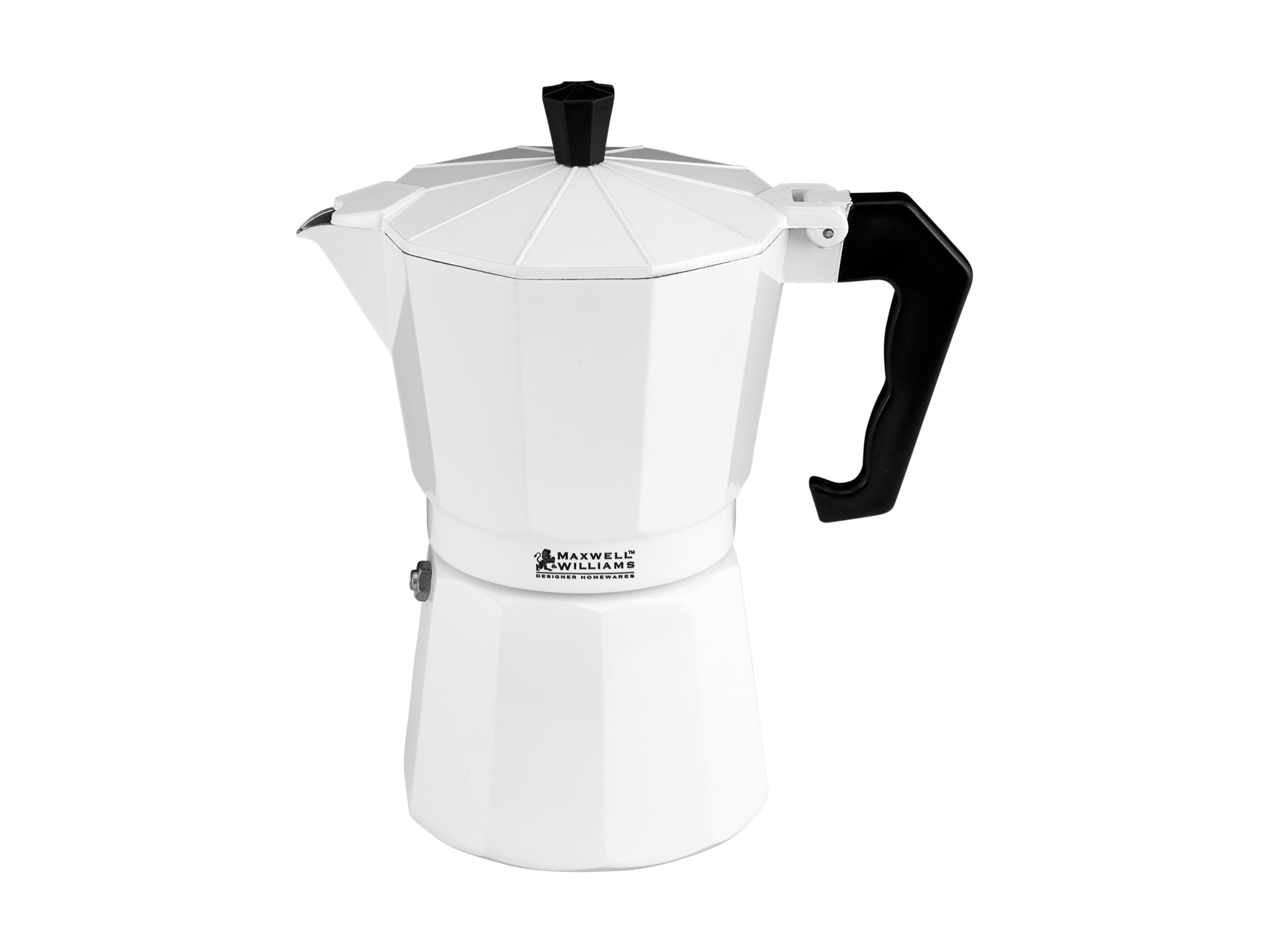 Maxwell and Williams Blend Traditional Stovetop Espresso Maker 9cup White Gift Boxed
