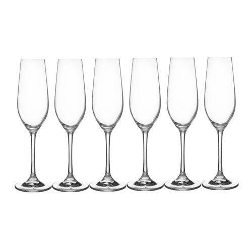 Maxwell and Williams Manhattan Flute Glass 230ML Set of 6 Gift Boxed