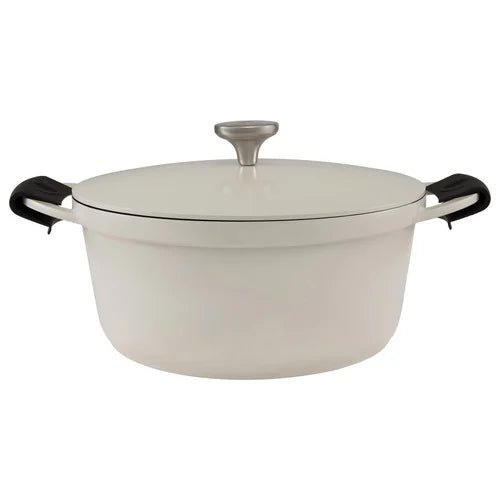 Maxwell and Williams Cast Lite Non-Stick Casserole 28cm / 6.3L Ecru Gift Boxed