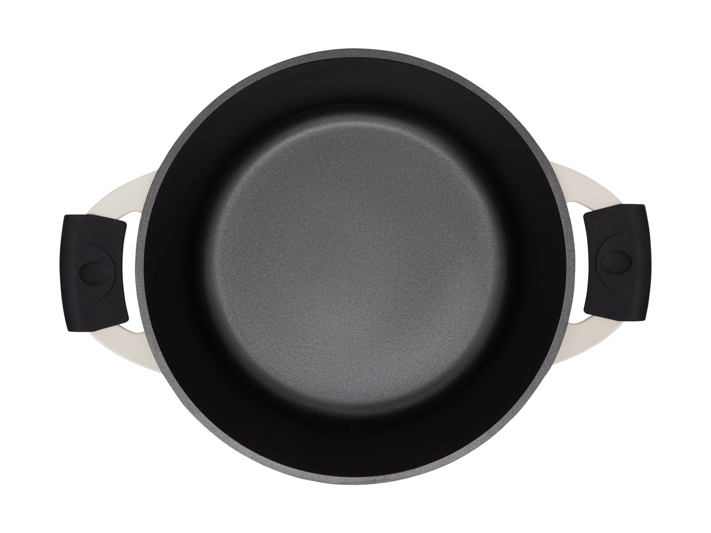Maxwell and Williams Cast Lite Non-Stick Shallow Casserole 28cm / 4L Ecru Gift Boxed