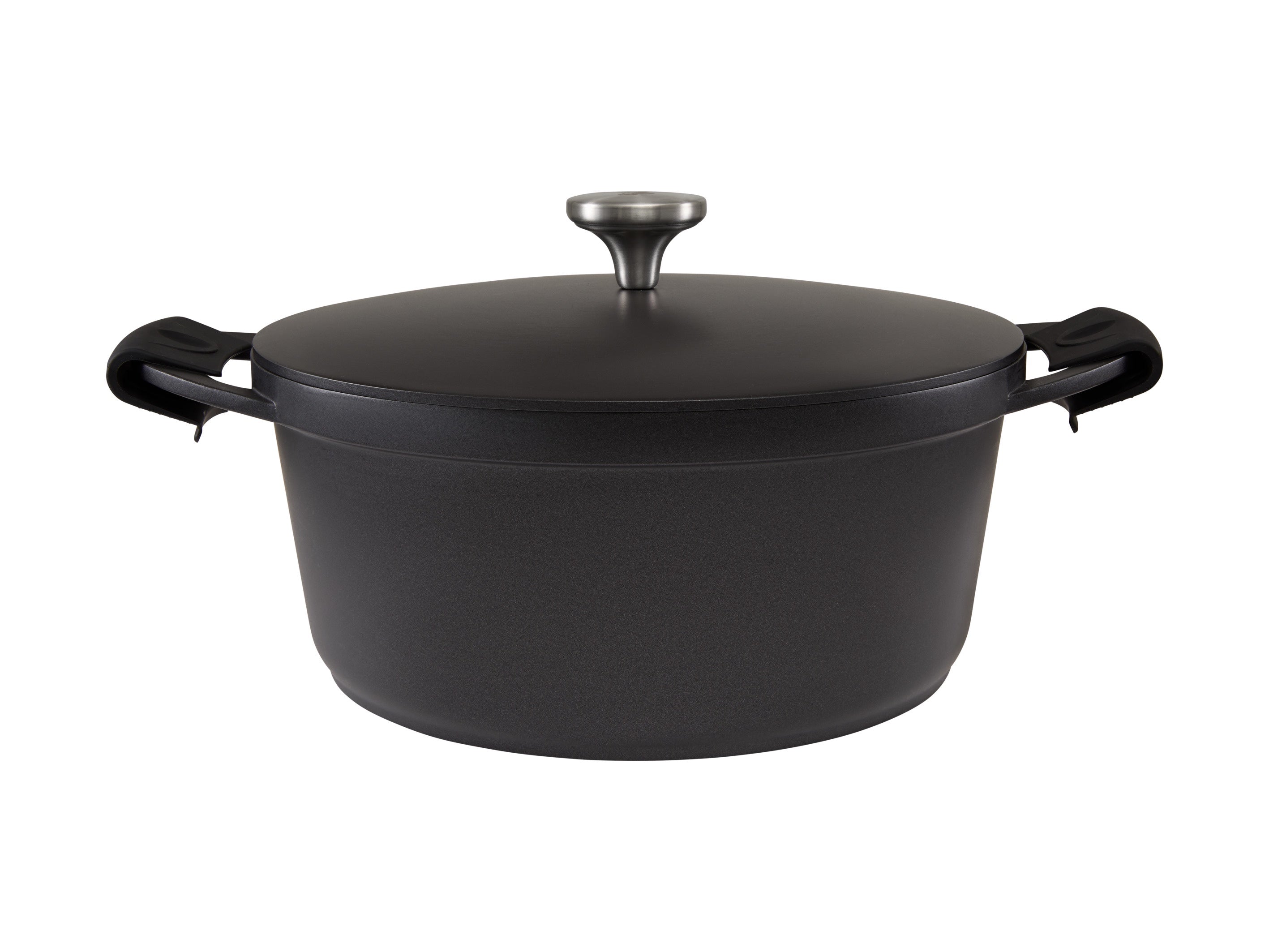 Maxwell and Williams Cast Lite Non-Stick Casserole 28cm / 6.3L Black Gift Boxed