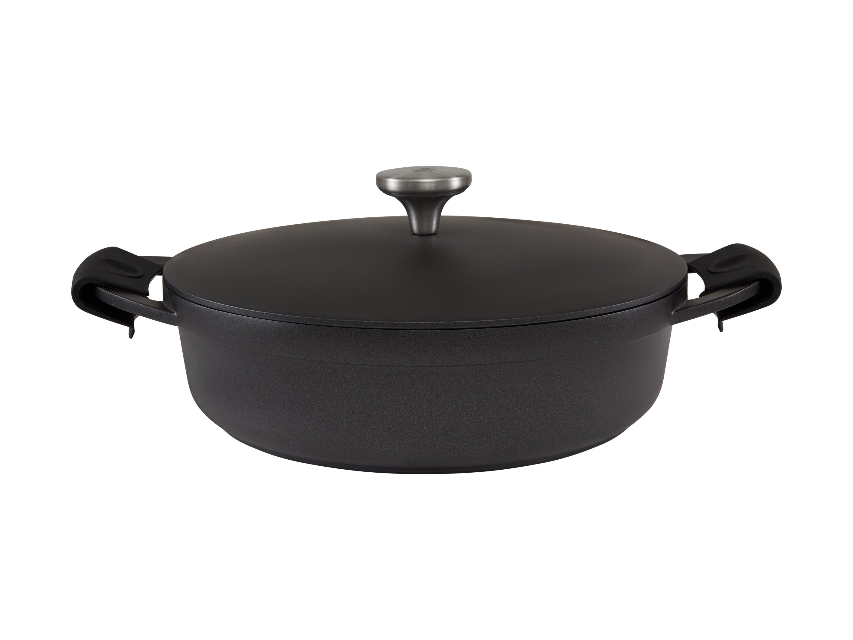 Maxwell and Williams Cast Lite Non-Stick Shallow Casserole 28cm / 4L Black Gift Boxed