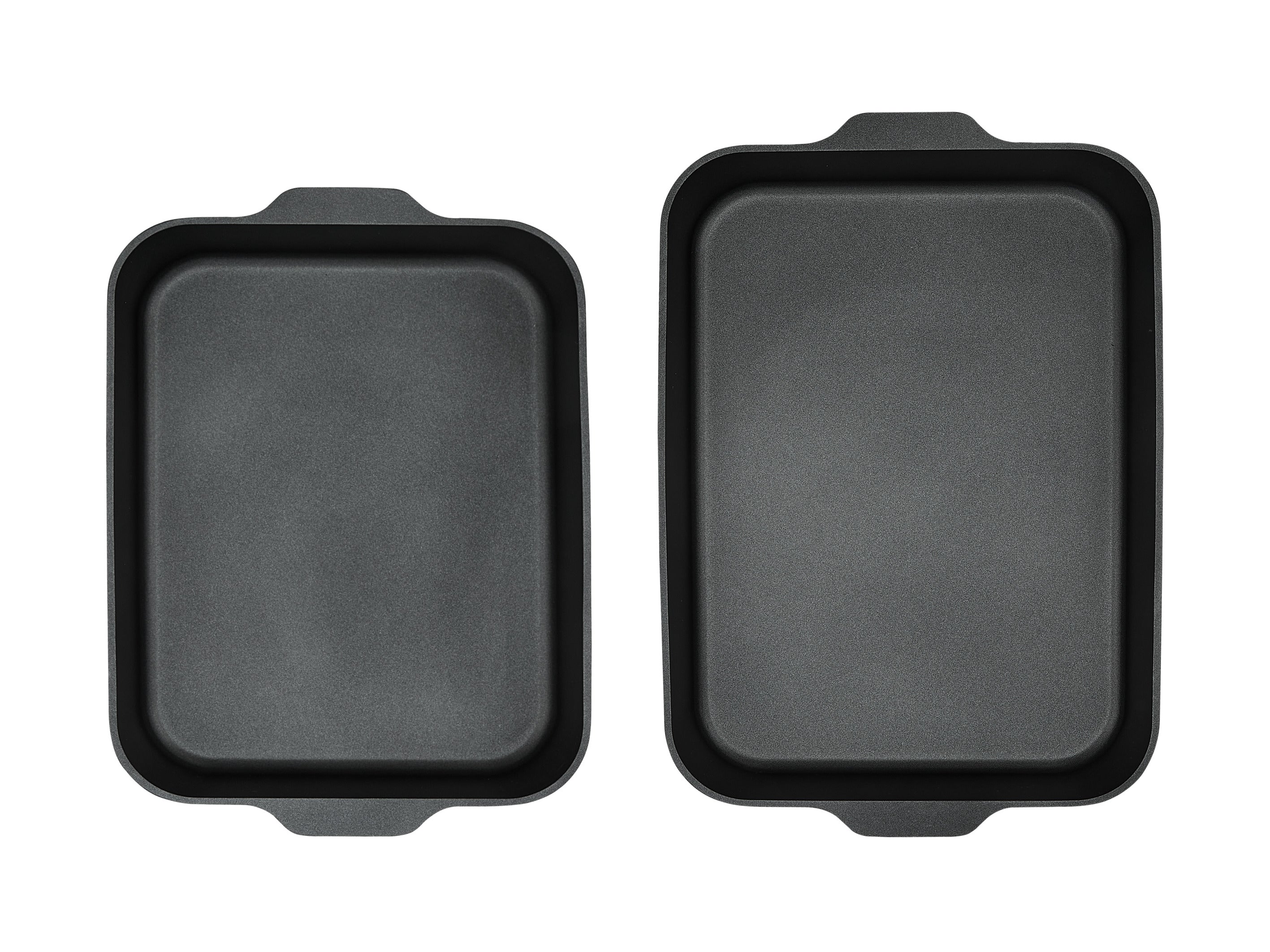 Maxwell and Williams Cast Lite Non-Stick Roaster Set of 2 34/38cm Black Gift Boxed