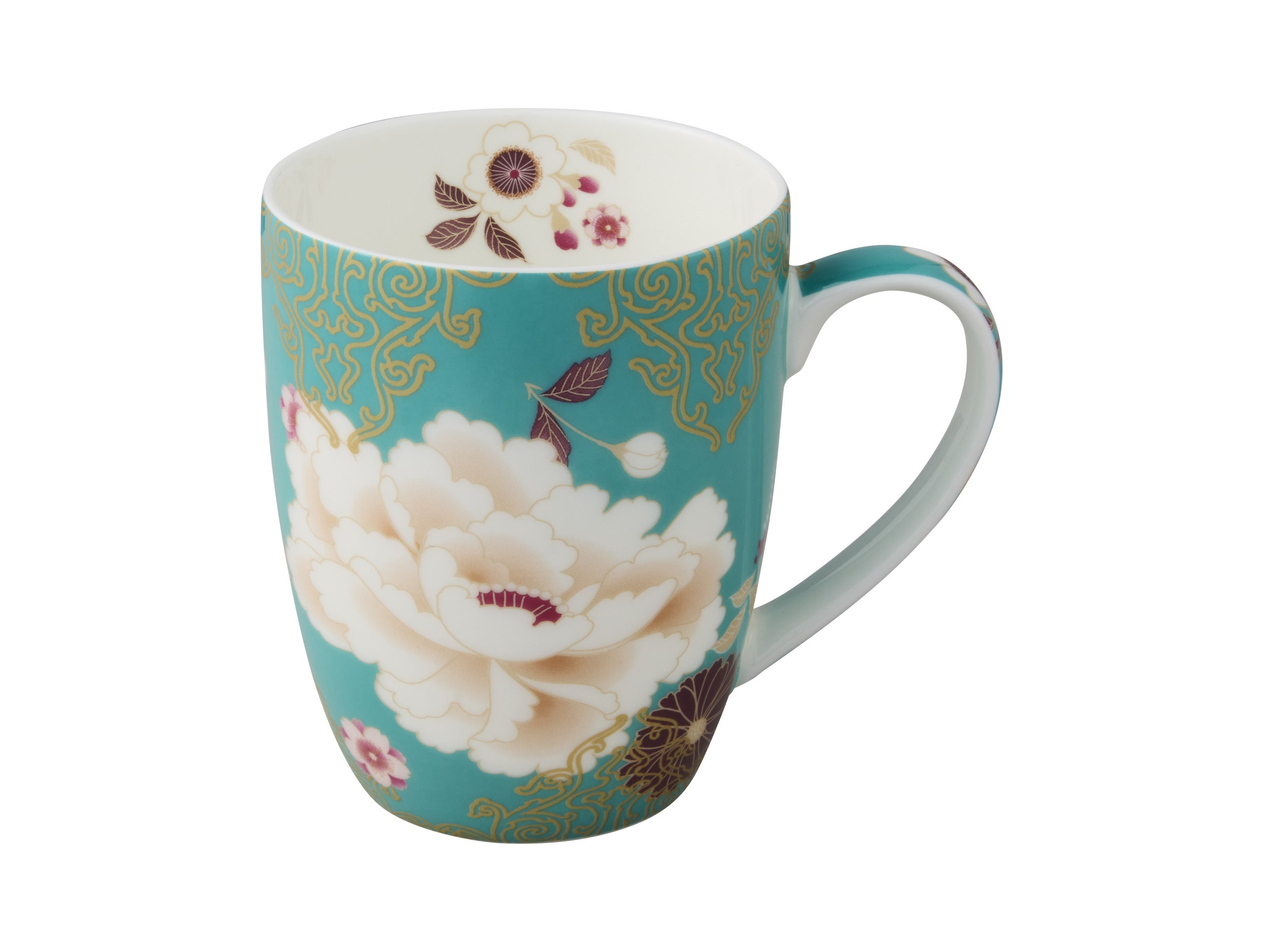 Maxwell and Williams Kimono Mug 400ML Teal Gift Boxed