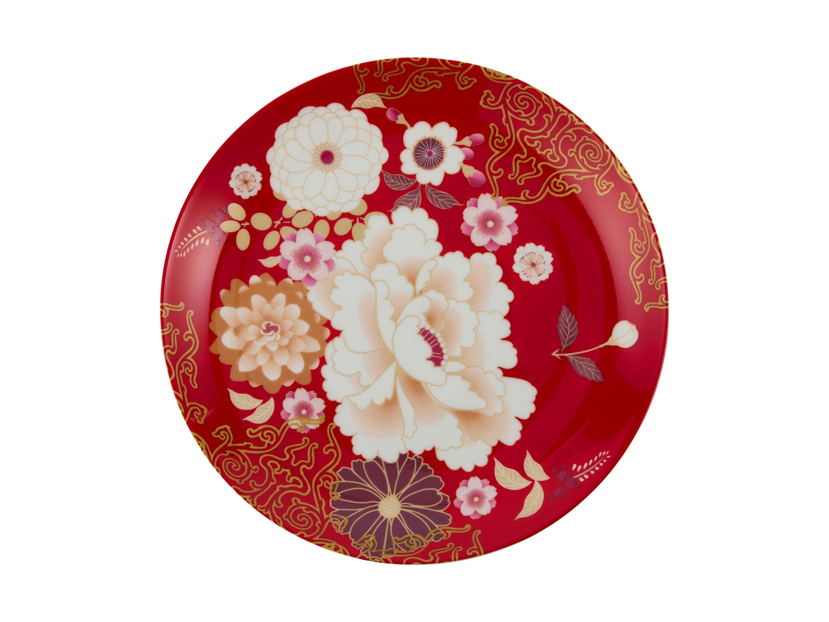 Maxwell and Williams  Kimono Cake Plate 20cm Red Gift Boxed