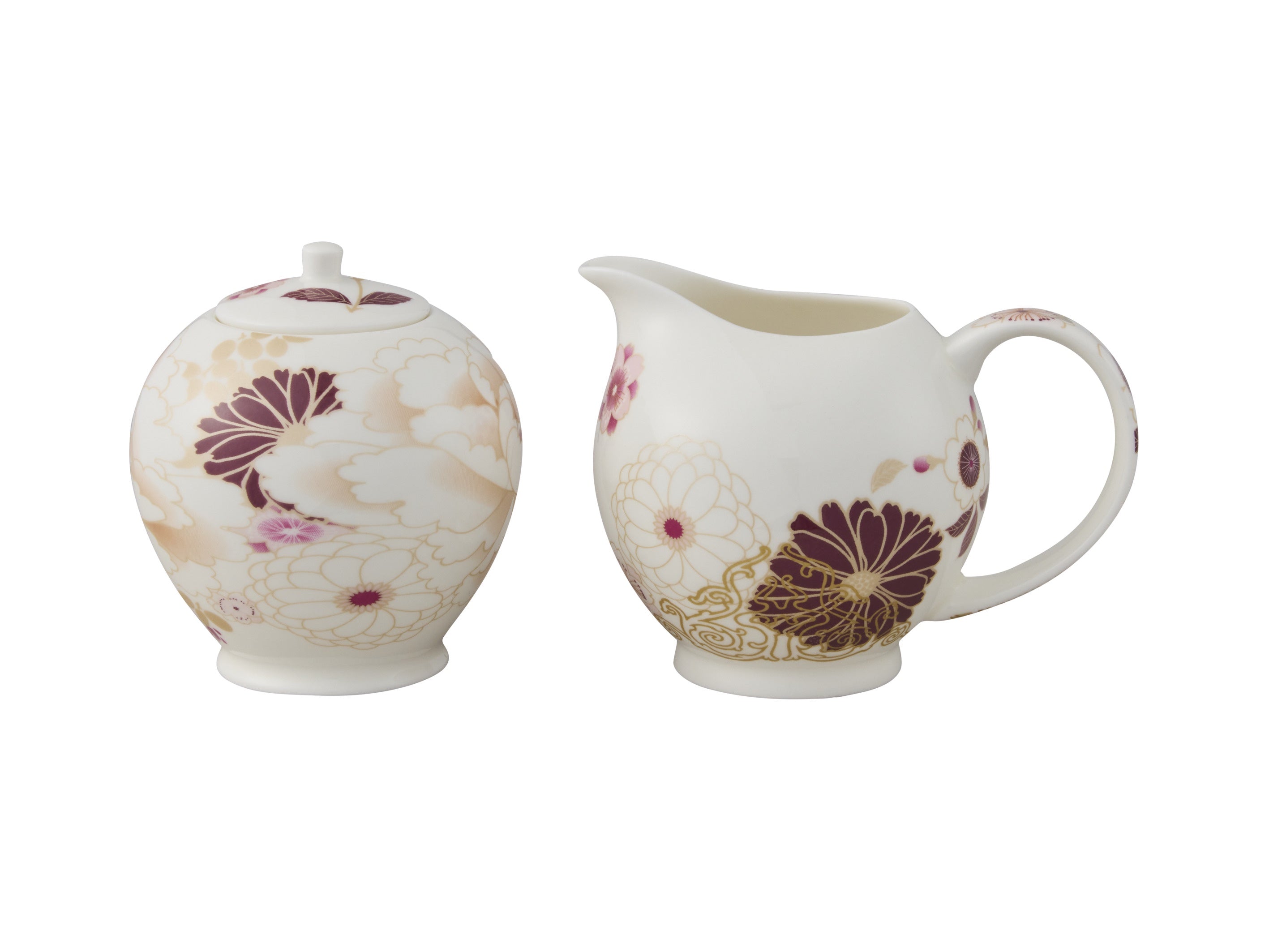 Maxwell and Williams Kimono Sugar & Creamer White Gift Boxed