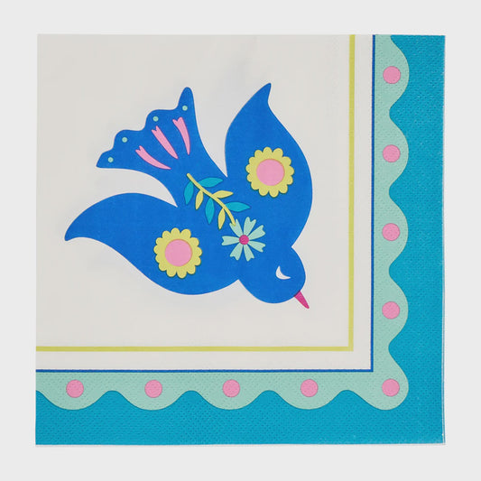 Annabel Trends Paper Napkin - Fiesta Bird Ms 20Pc