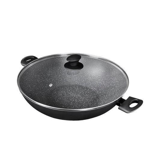 Pyrolux Pyrostone Wok with lid 36CM
