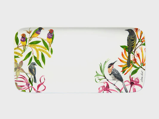 Maxwell and Williams Eloise Short Lyric Rectangular Platter 29x15cm Birds Gift Boxed