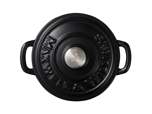 Maxwell and Williams Cast Iron Cocotte Black 9.5cm / 260ML Gift Boxed