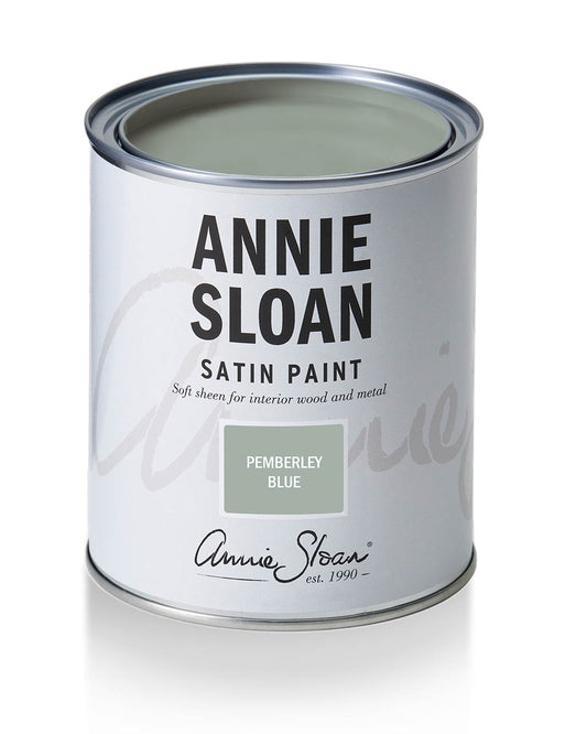 Satin Paint by Annie Sloan Pemberley Blue 750ml