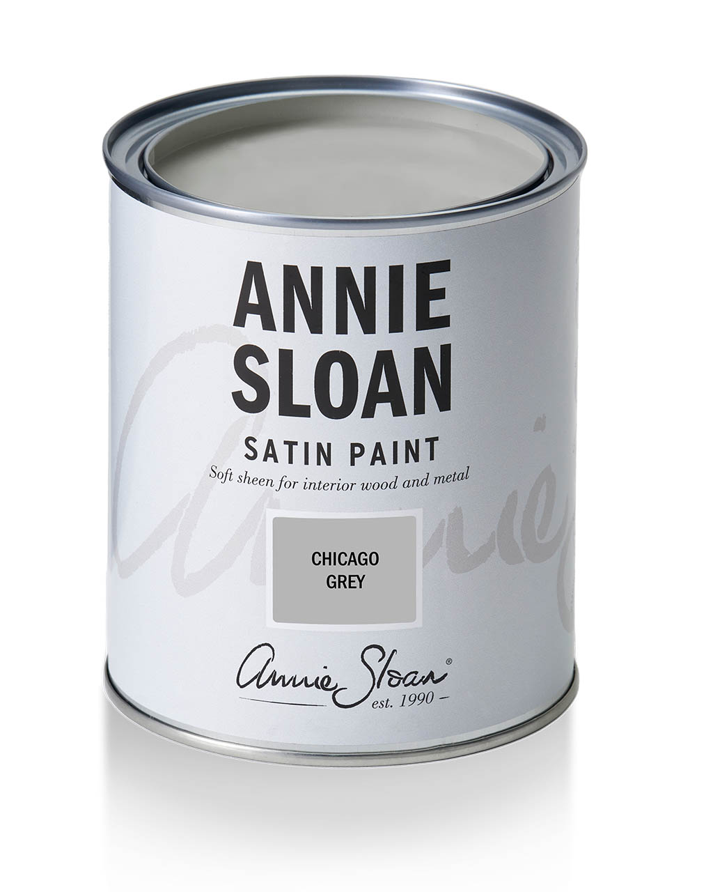 Satin Paint by Annie Sloan Chicago Grey 750ml