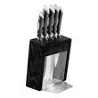 Scanpan classic black  6 pce Kalo Knives &  Ash block