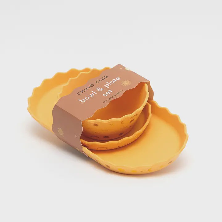 Chino Club Suns Siicone Bowl and Plate Set