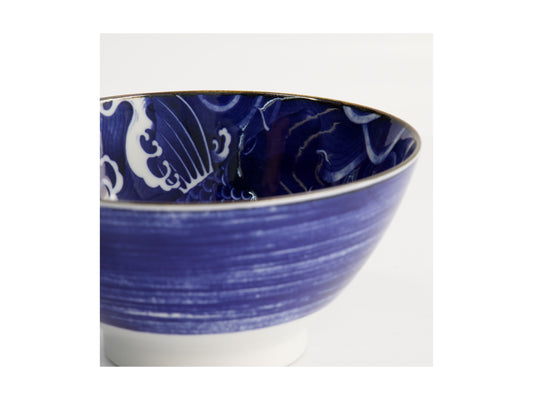 Maxwell and Williams Tokyo Design Japonism Tendon Bowl 17x8cm Blue Carp