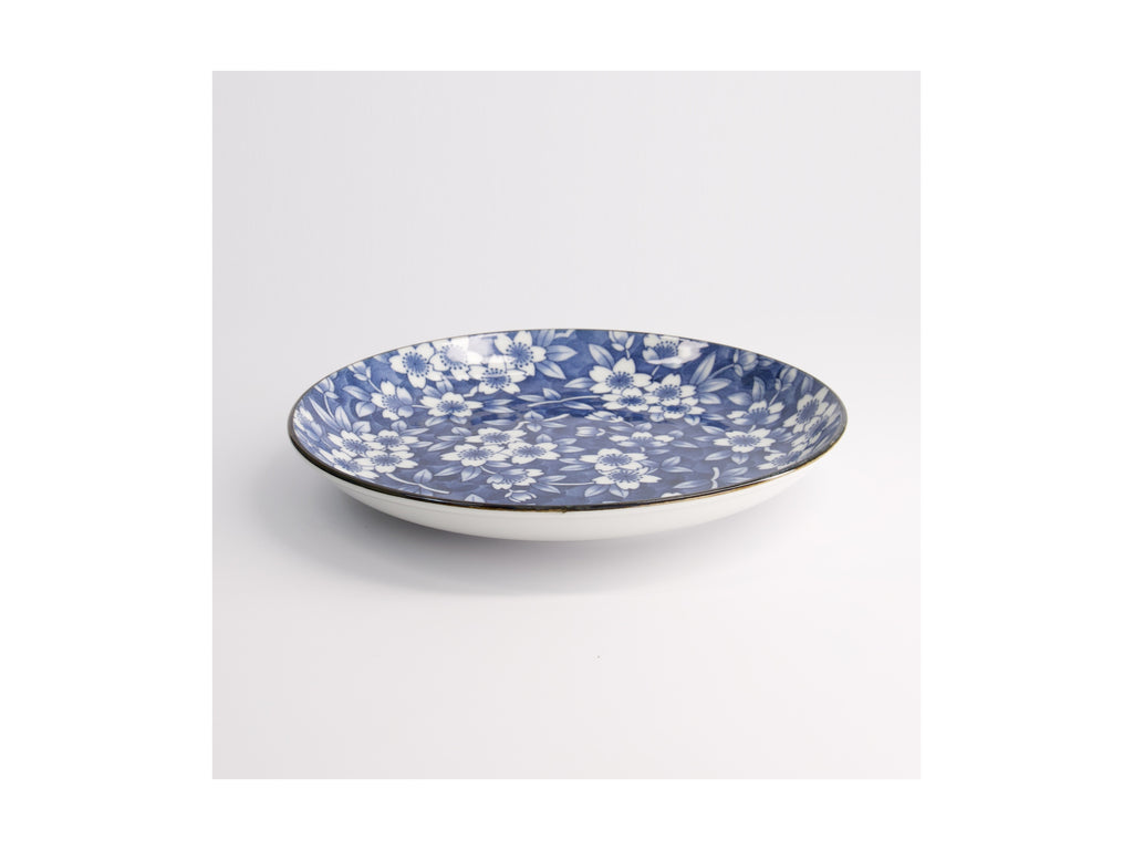 Maxwell and Williams Tokyo Design Tokyo Blue Sakura Round Plate 21cm Blue