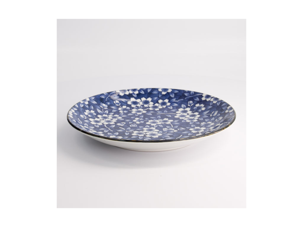 Maxwell and Williams Tokyo Design Tokyo Blue Sakura Round Plate 25cm Blue