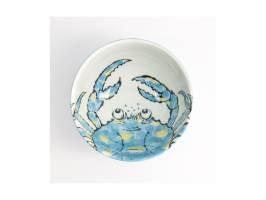 Tokyo Design Seafood Bowl 13x7cm Crab Light Blue