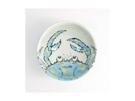 Tokyo Design Seafood Bowl 15.5x8cm Crab Light Blue
