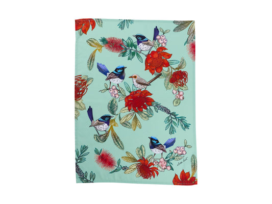 Maxwell and Williams Eloise Short Native Grace Superb Fairy Wren Tea Towel 50x70cm