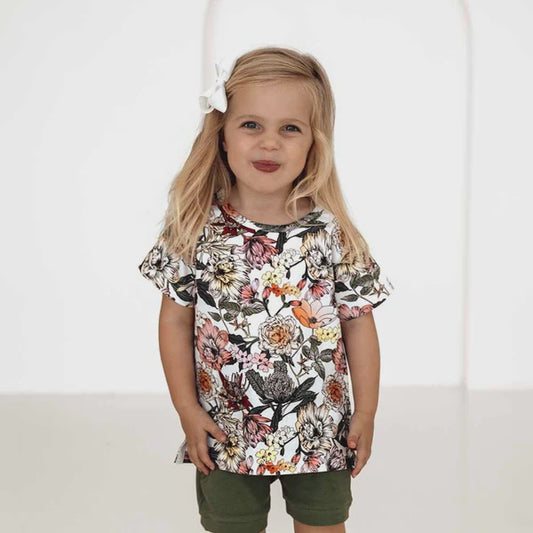 Snuggle Hunny Australiana Organic T Shirt Size 3