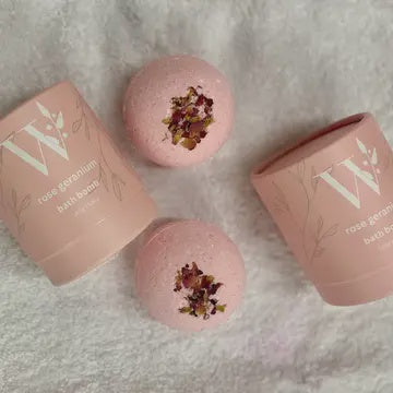 Wheelers Hill bath bomb rose geranium