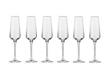 Krosno Avant-Garde Champagne Flute 180ml 6pc Gift Box