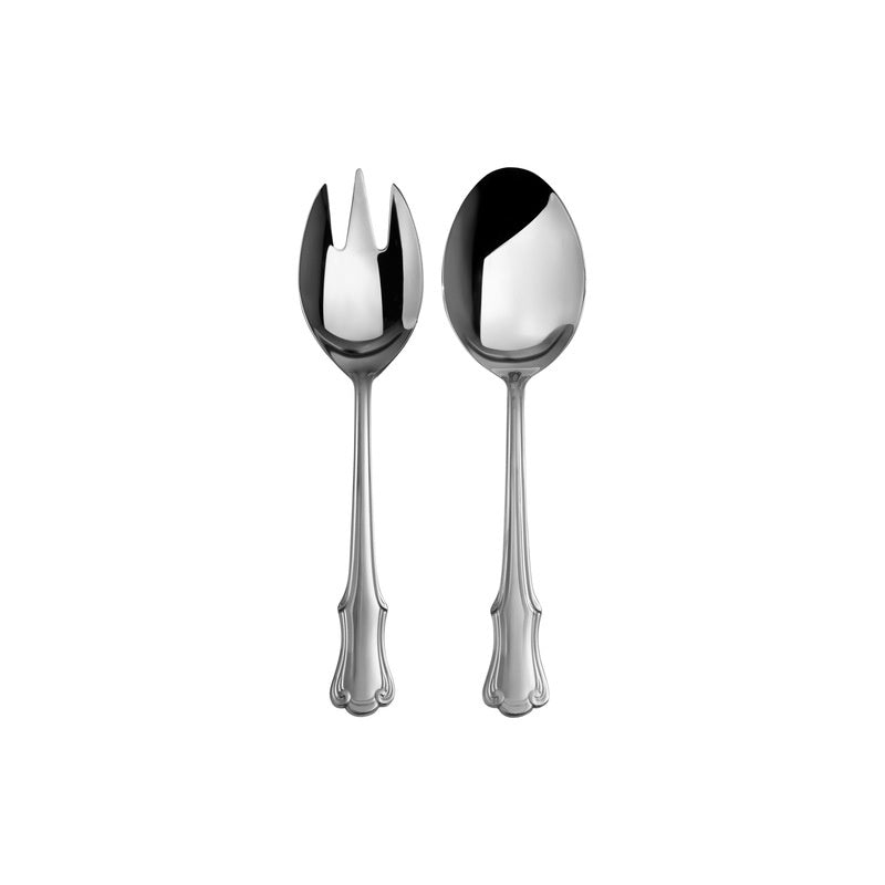 Maxwell and Williams Castello Salad Serving Set 2pc Stainless Steel Gift Boxed