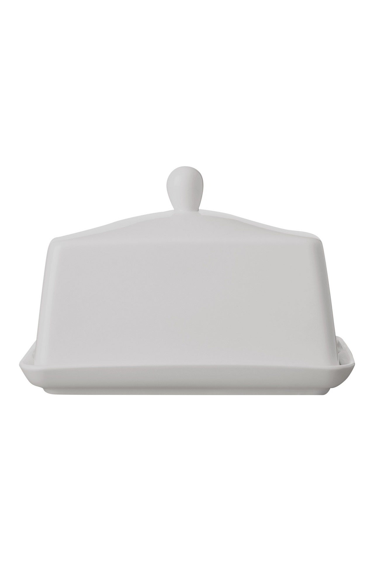 Maxwell and Williams Diamonds White Basics Butter Dish Gift Boxed