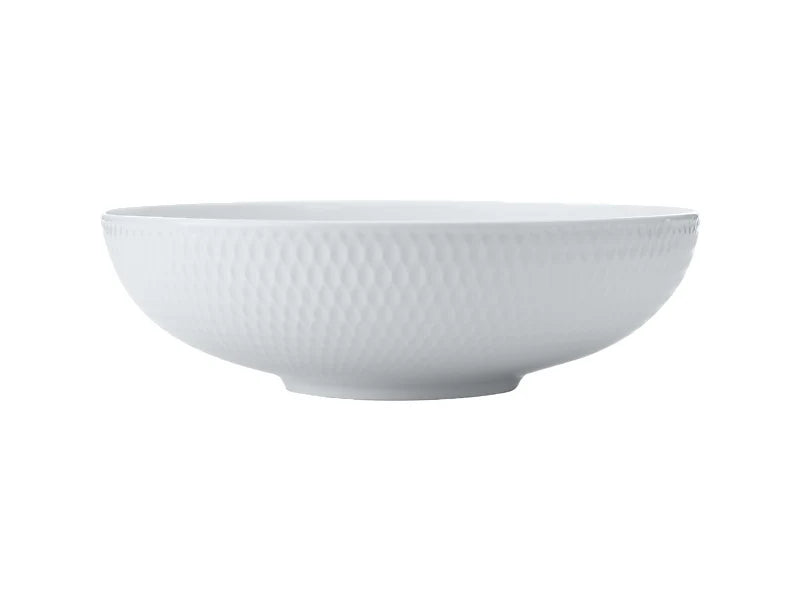 Maxwell and Williams Diamonds White Basics 25cm Round Serving Bowl