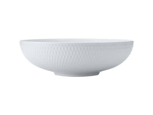 Maxwell and Williams Diamonds White Basics 25cm Round Serving Bowl