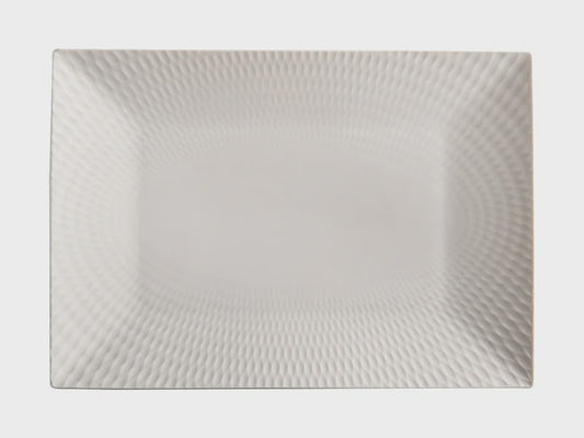 Maxwell and Williams White Basics Diamonds Rectangle Platter 25X18cm
