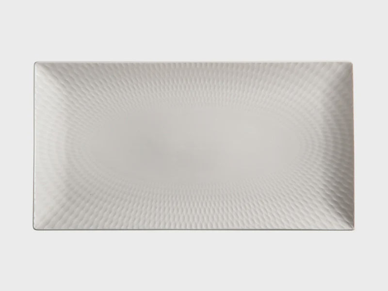 Maxwell and Williams White Basics Diamonds Rectangle Platter 35x19cm