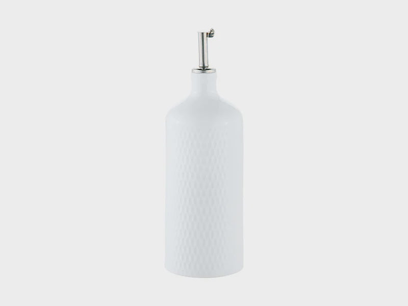 Maxwell and Williams Diamonds White Basics Oil Bottle with SS Pourer