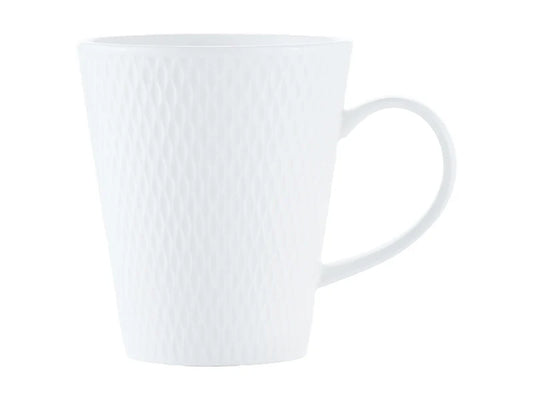 Maxwell and Williams Diamonds White Basics Conical Mug 350ml