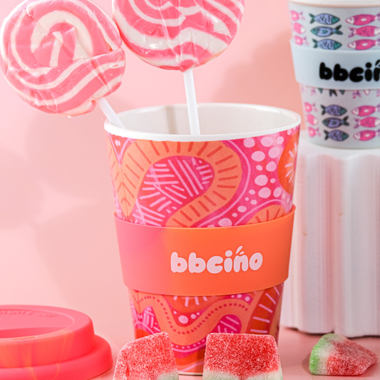 BBCino Mum and Bub Adult Keep Cup - 350ml (STRAW INCLUDED)