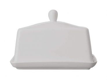 Maxwell and Williams White Basics Butter Dish Gift Boxed