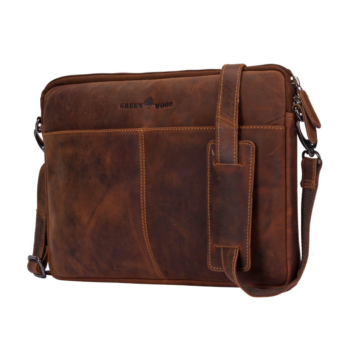 Greenwood Leather Laptop Sleeve - 13 / 15 / 16 inch sleeve with Strap