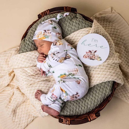 Snuggle Hunny Farm Organic Growsuit