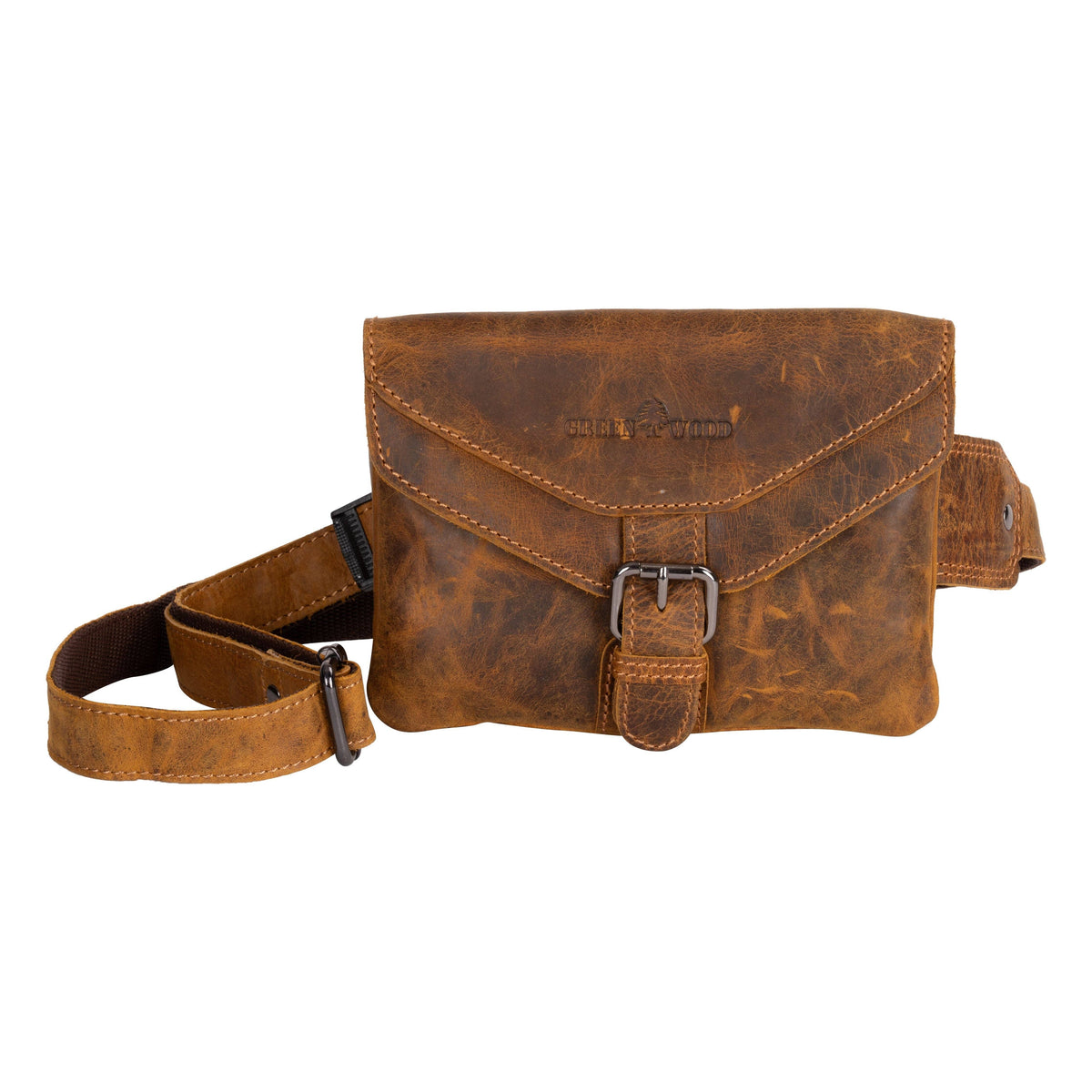 Greenwood Leather Women Waist Pack Jax - Camel2