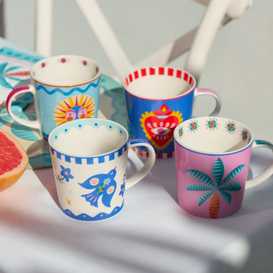 Annabel Trends Fiesta ass 4pc mugs SET