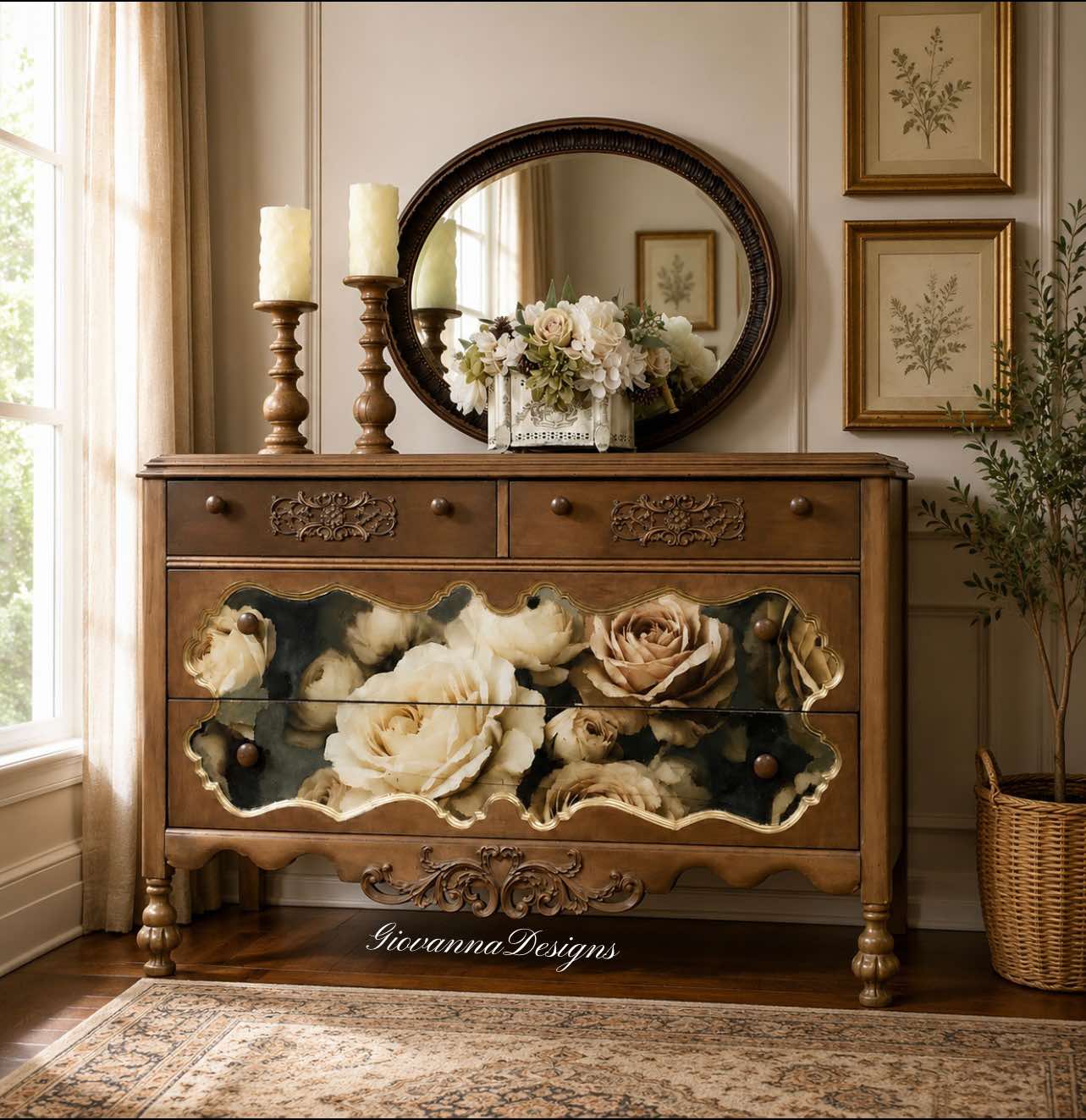 Mint Decoupage Paper