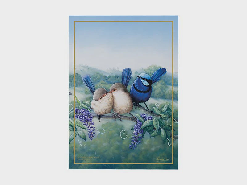 Maxwell and Williams Birds of Aust Tea Towel Fairy Wren
