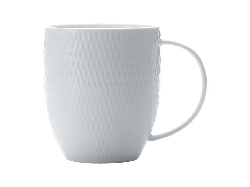 Maxwell and Williams Diamonds White Basics Coupe Mug 420ML