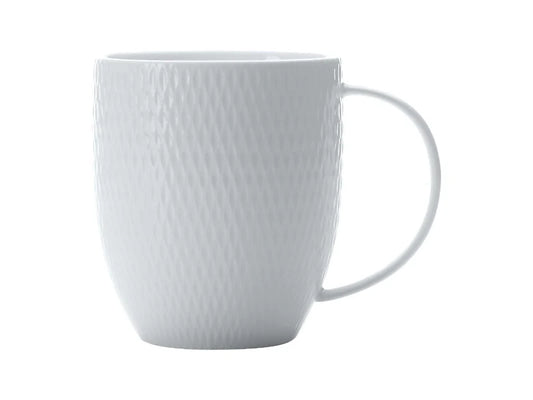 Maxwell and Williams Diamonds White Basics Coupe Mug 420ML
